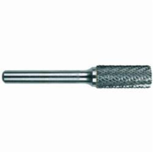 MORSE® 59512 5970 Premium Carbide Burr, Plain End, Cylindrical - No End Cut (Shape SA) Head, 5/8 in Dia Head, 1 in L of Cut, 2-3/8 in OAL, Double Cut Cut